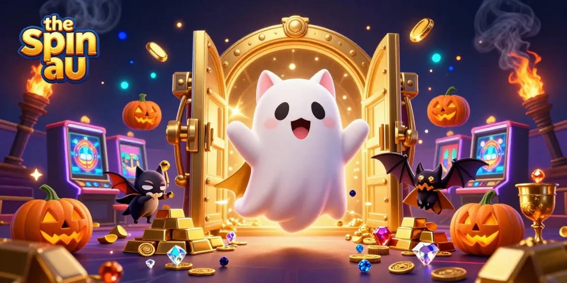 Experience the excitement of the spin au with vibrant gaming figures in a lively casino.
