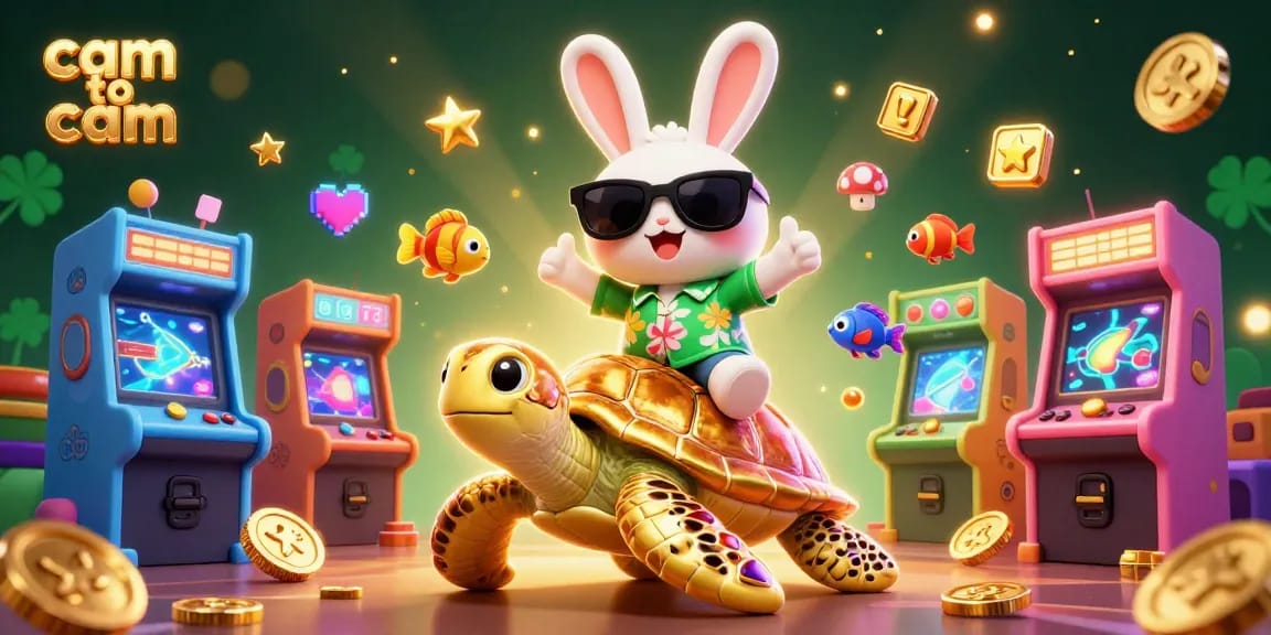 Engage in exciting cam to cam adventures with vibrant characters and animated casino elements!