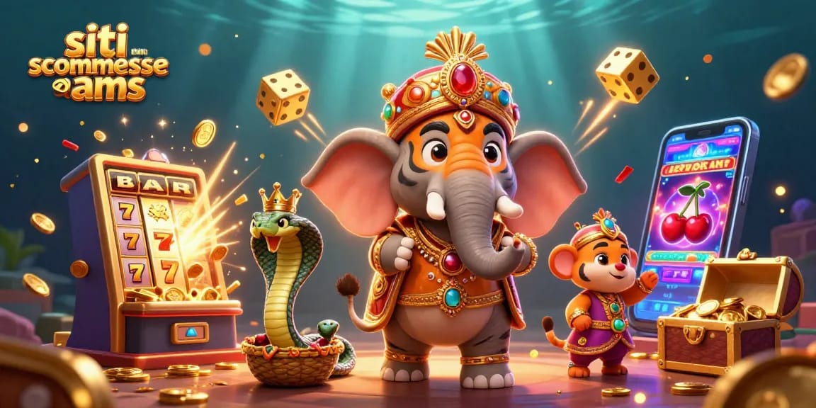 Gioca su siti scommesse non aams con un maharaja tigre, elefante e simboli fortunati.