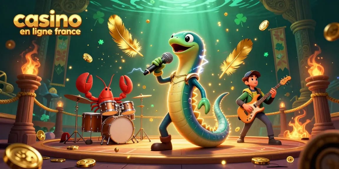 Vivez l'excitation du casino en ligne France avec une scène palpitante d'un concert sous-marin.