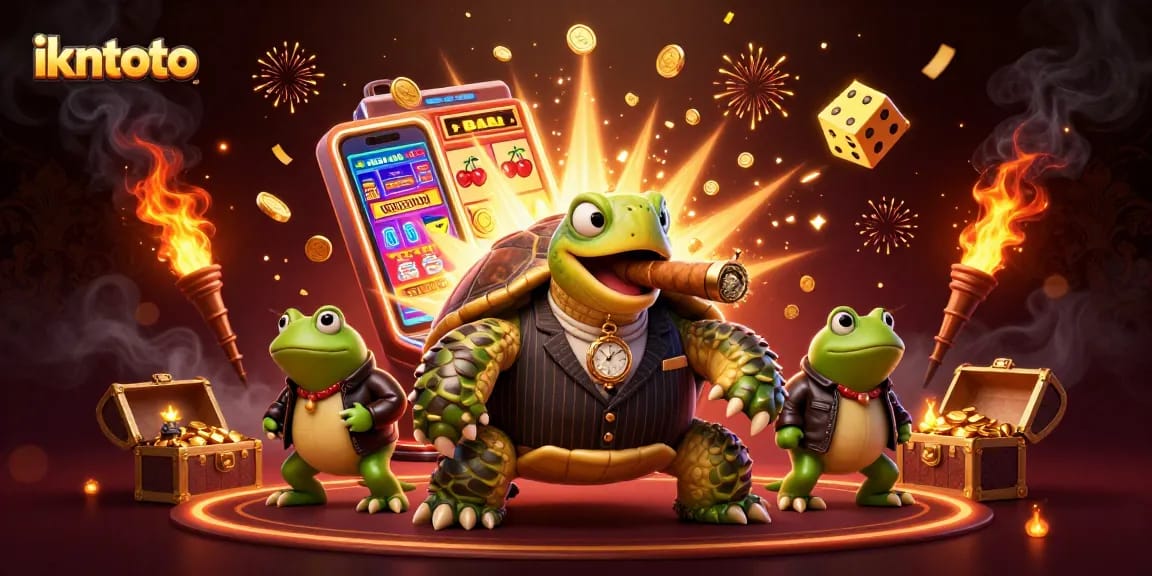 Experience ikntoto's thrilling casino world featuring a fortune-winning scene with vibrant characters.