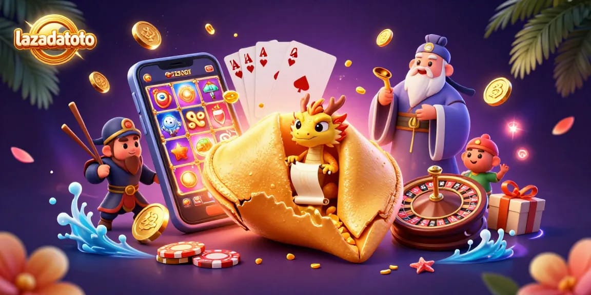 Lazadatoto engages players in thrilling online gaming with vibrant casino elements, showcasing innovation and excitement.