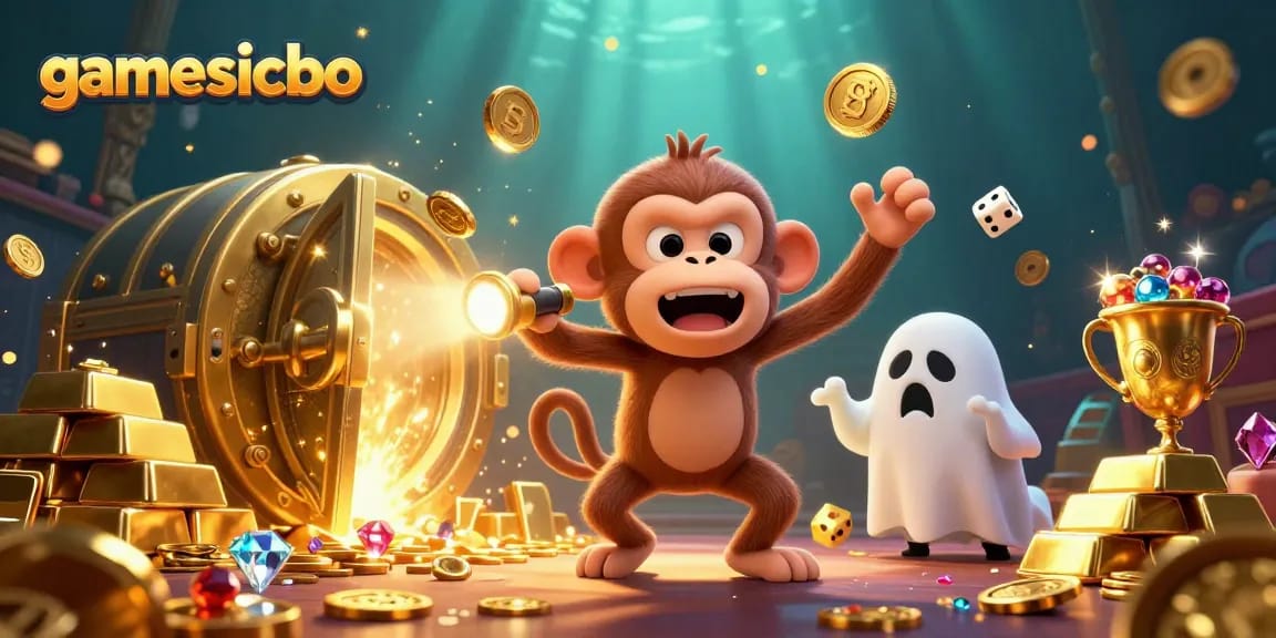 Experience thrilling gamesicbo action with a playful poltergeist monkey and curious ghost-hunter puppy.