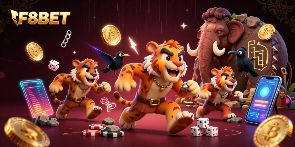Experience F8BET's thrilling prehistoric casino with exciting gaming elements and vibrant designs.