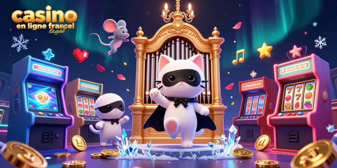 Jouez au casino en ligne légal en France avec nos personnages fantastiques dans une scène animée.