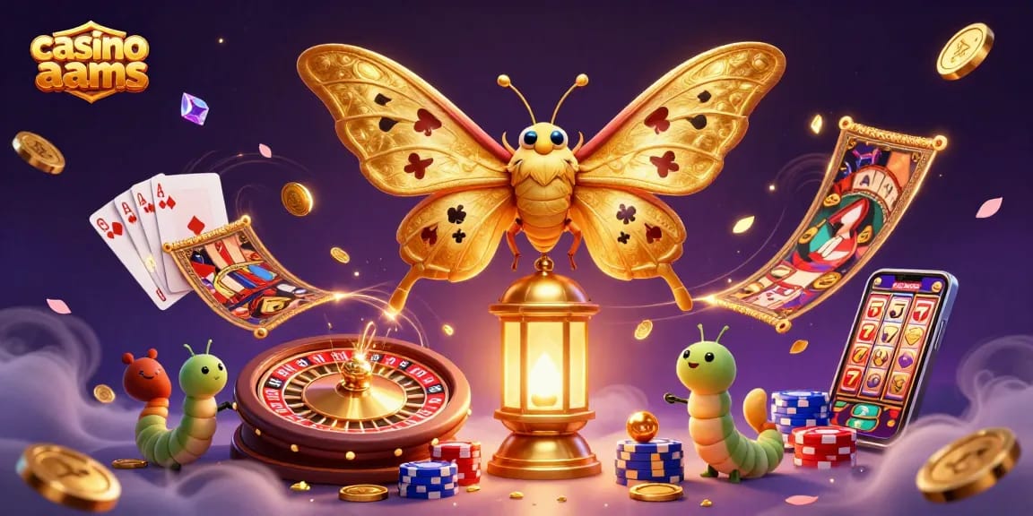 Vola nella magia dei casino non AAMS con una falena 3D e ricompense scintillanti.