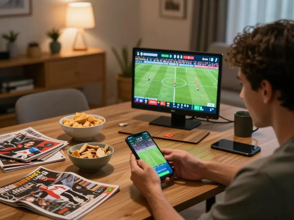 Engaging in live betting on CakhiaTV while enjoying soccer matches from home
