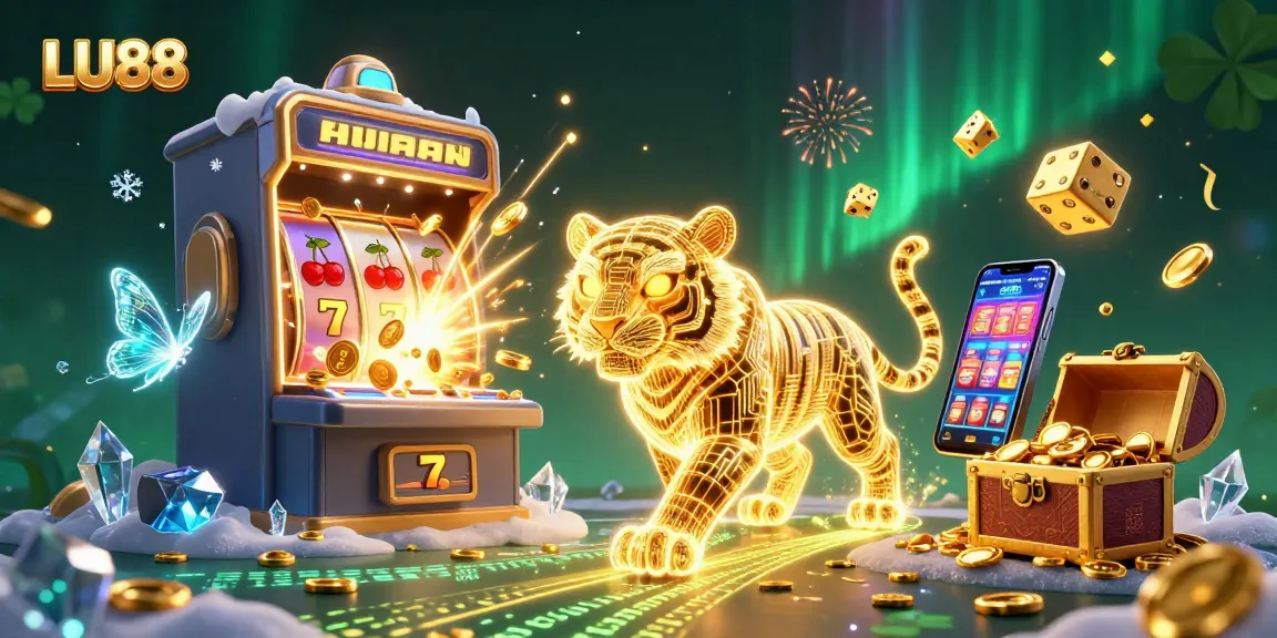 LU88 gamers explore vibrant casino landscapes filled with jackpots, golden symbols, and neon energy.