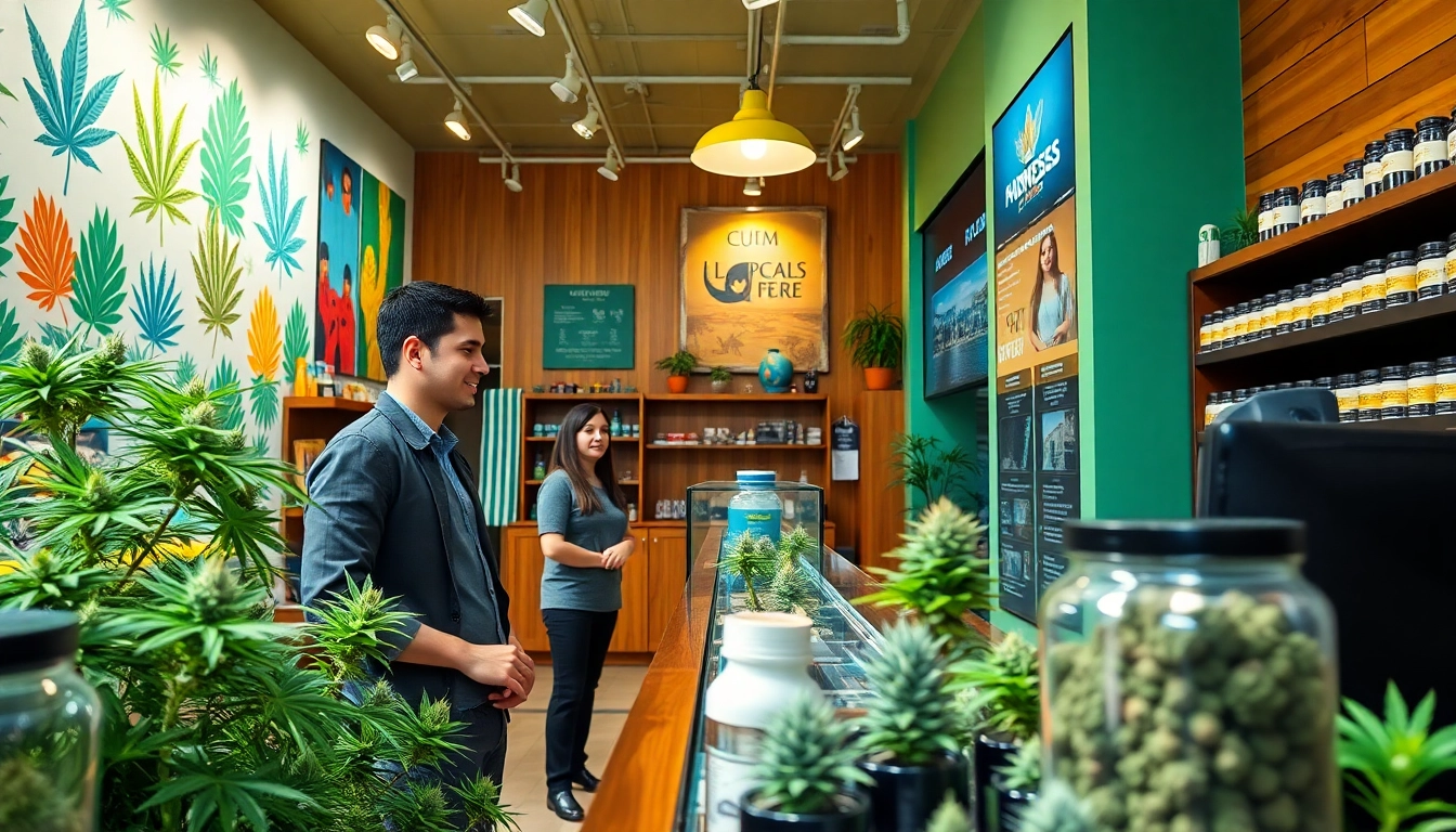 Cannabis Shop Madrid offers a warm, inviting atmosphere with friendly staff and vibrant products on display.