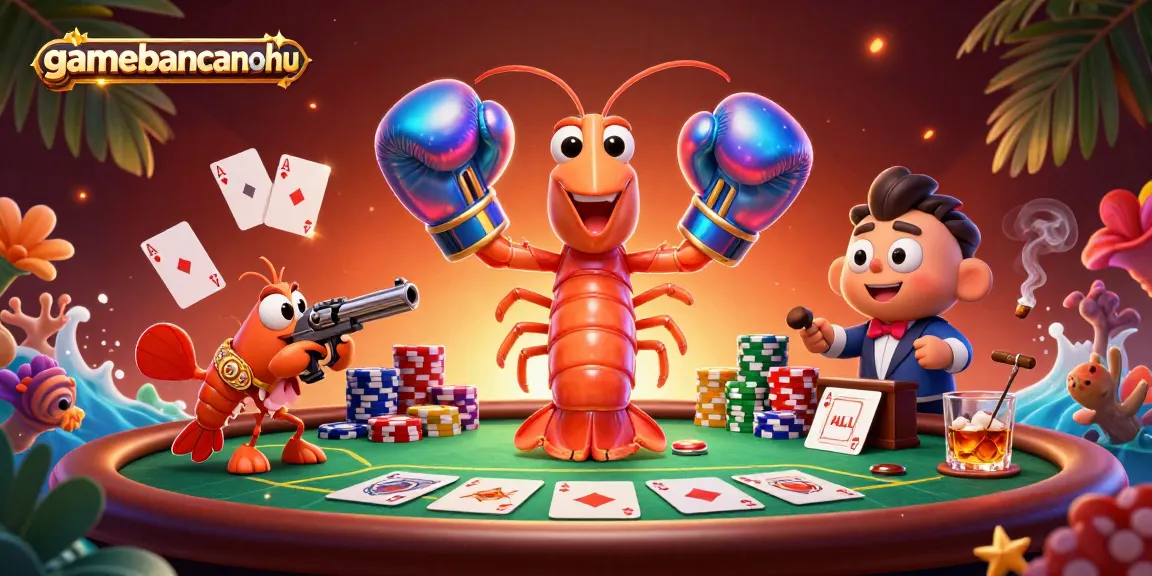 Engage in thrilling poker showdowns with gamebancanohu's vibrant 3D casino scene.