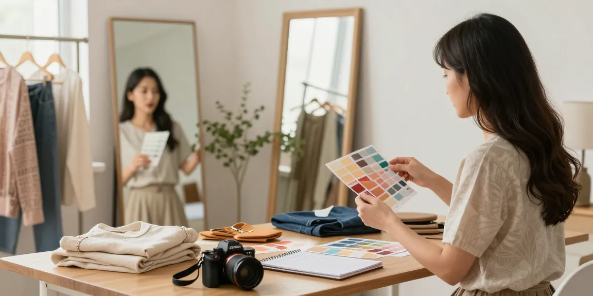 Consulenza per il guardaroba capsula con outfit coordinati e accessori in un ambiente accogliente.