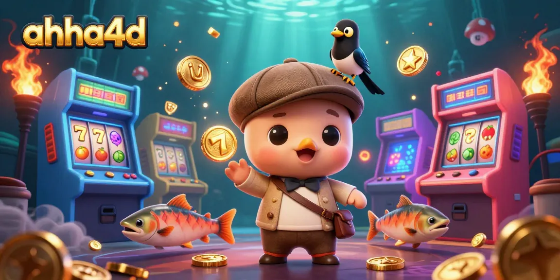 Engage with slots action at ahha4d featuring neon elements and character-packed visuals.