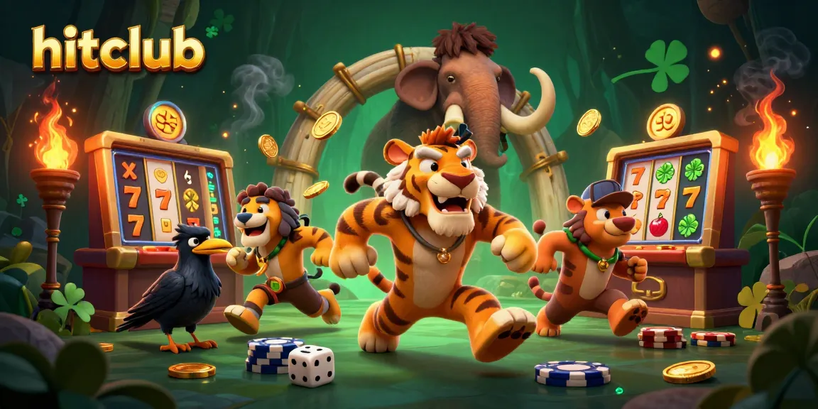 Play jackpot slots and win big at hitclub with this vibrant, dynamic 3D casino scene.