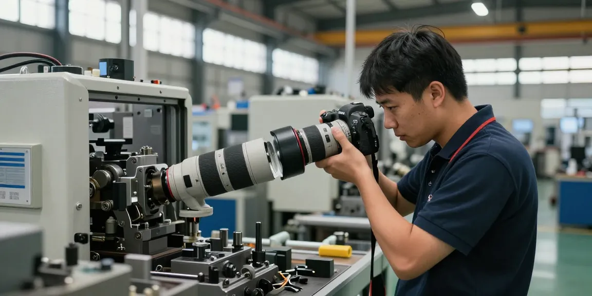Fotografo Industriale che cattura macchinari e processi produttivi in un ambiente industriale.