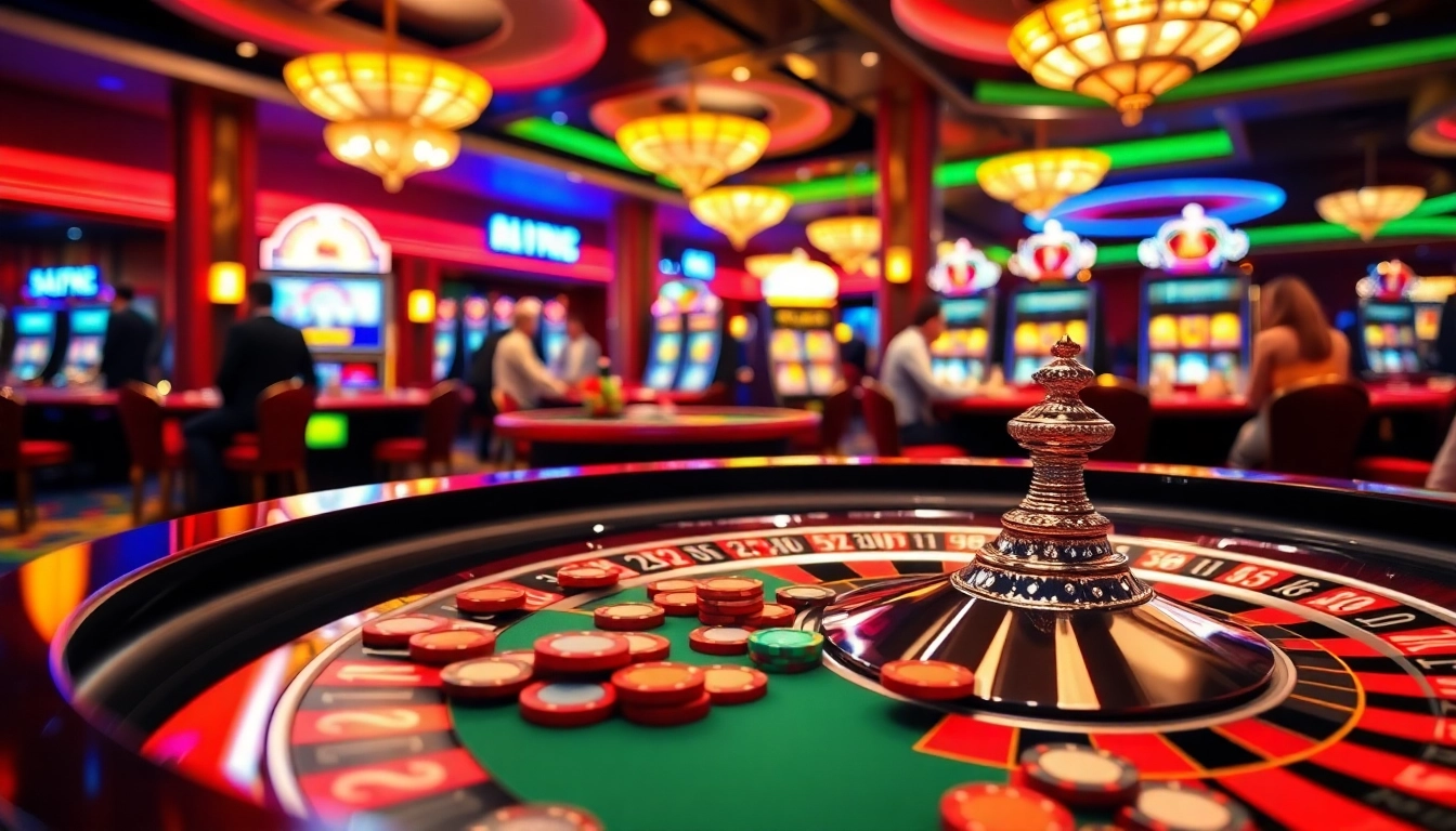 Explore alternatif totoplay88 with engaging casino gaming scene featuring roulette and slots.