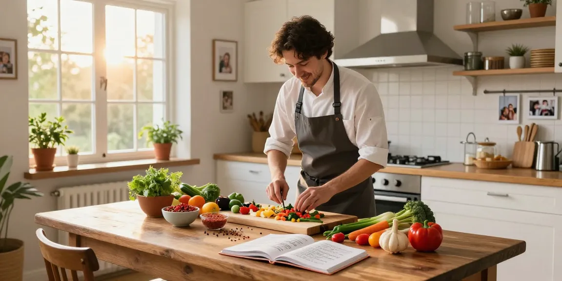 Visit our blog for delicious recipes and culinary tips from a friendly home chef in a cozy kitchen.