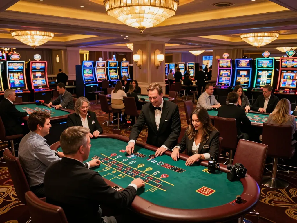 Excited players engaging at blackjack tables emphasizing the thrill of dn88 com gaming experience.