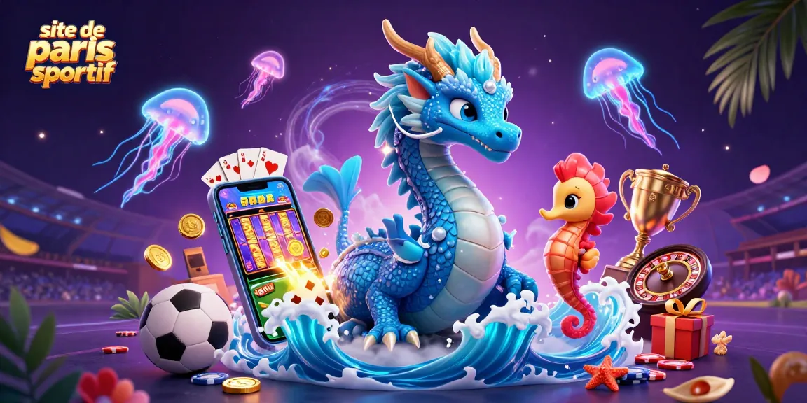 Pariez sur le site de paris sportif avec un dragon de mer et un chevalier en armure de corail.