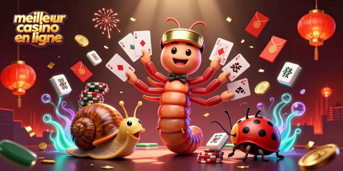 Jouez au meilleur casino en ligne avec un marchand millipède coloré et une ambiance festive à couper le souffle.
