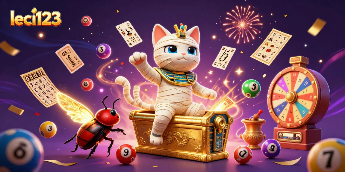 Experience the excitement at leci123 with captivating Egyptian-themed casino visuals in this vibrant illustration.
