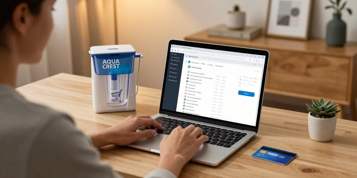 AQUA CREST EDR1RXD1 Replacement for W10295370A product review in an e-commerce platform showcasing best deals on water filters.
