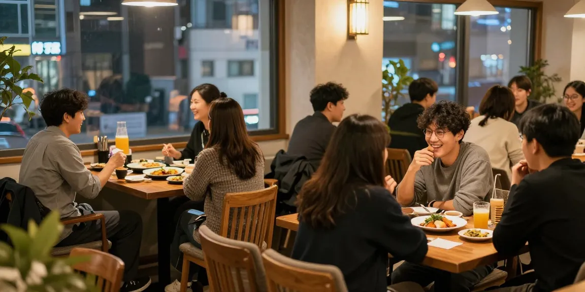 강남 멀리건에서 편안하게 시간을 보내는 사람들