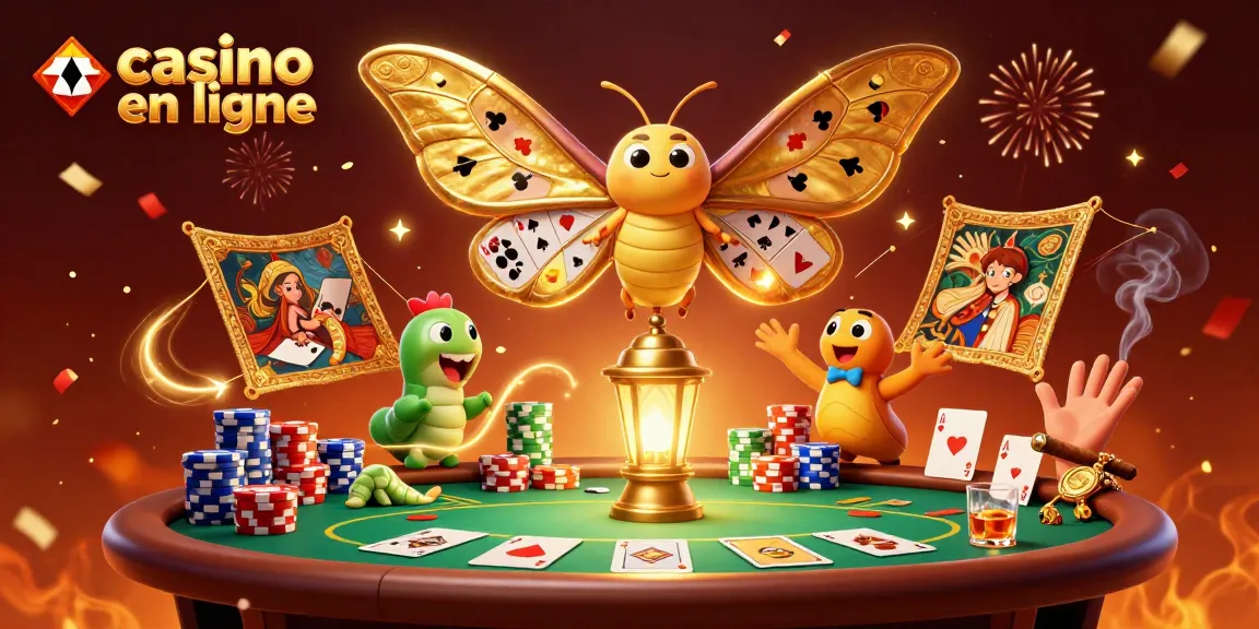 Une animation de casino en ligne avec un sphinx et de superbes personnages célèbres qui célèbrent.