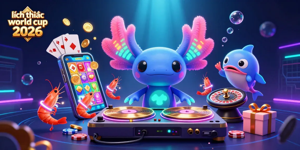 Engage with the exciting action of lịch thi đấu world cup 2026 through a vibrant digital illustration of a casino-themed underwater party scene.