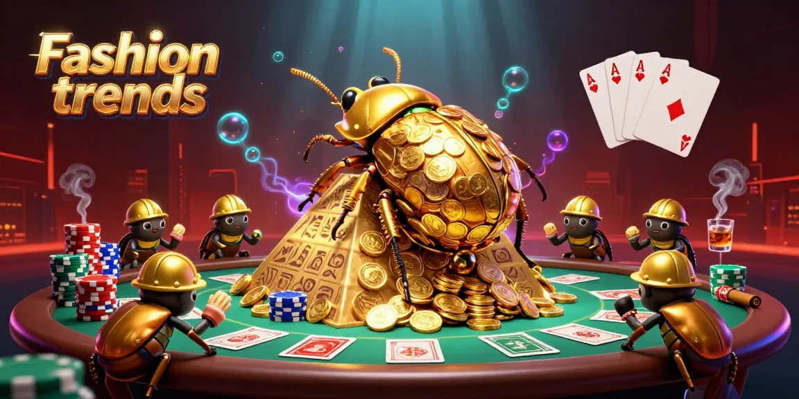 Spin the Fashion trends on poker tables with gold coins and vibrant illustrations.
