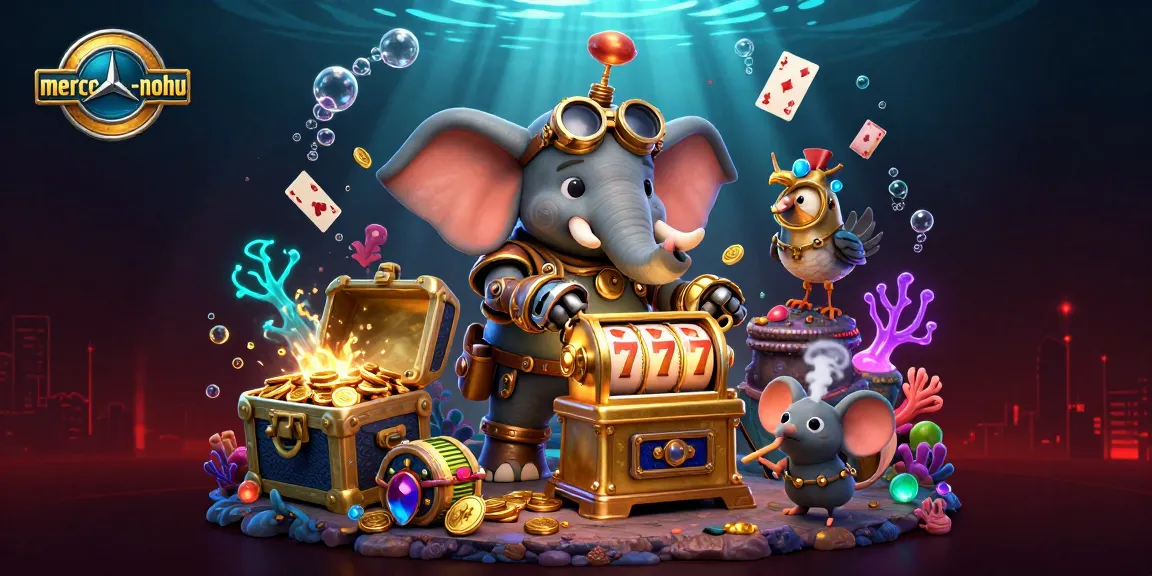 Experience vibrant gameplay with mercedes-nohu's steampunk slots and rich treasures in this captivating scene.