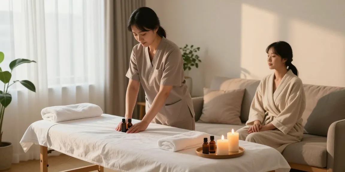 Experience 안양출장마사지 in a calming home spa environment with soothing ambiance and professional service.
