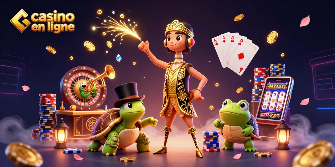 Faites l'expérience d'un casino en ligne animé avec des personnages charmants, des pièces en or et une ambiance festive.