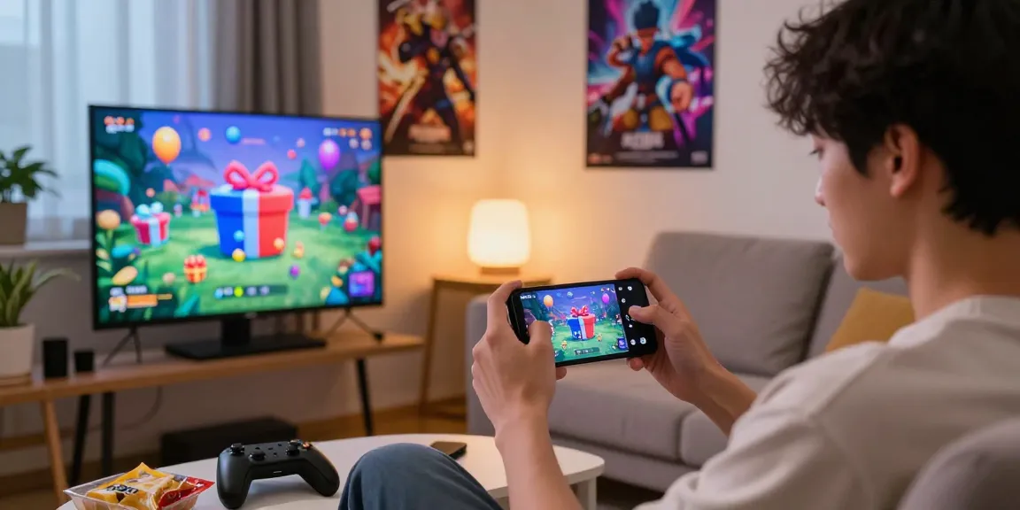 Mango Live diamond top-up experience in a cozy gaming lounge with vibrant decorations and ambient light.