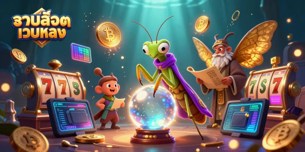 Engage with รวมสล็อตเว็บตรง in an exciting slot adventure featuring vibrant characters and atmospheric details.