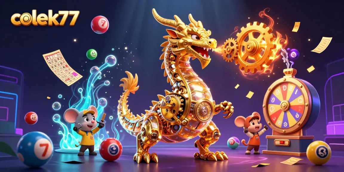 Experience thrilling gameplay with colek77's vibrant gaming elements and captivating golden dragon.