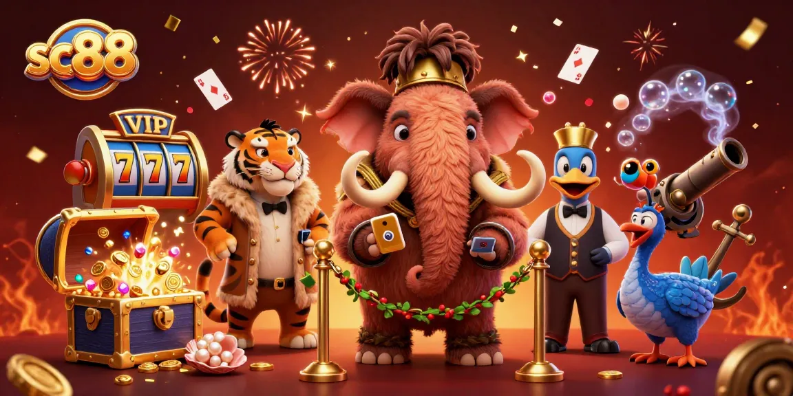 Experience the excitement of sc88 through a vibrant casino scene with dynamic characters and elements.