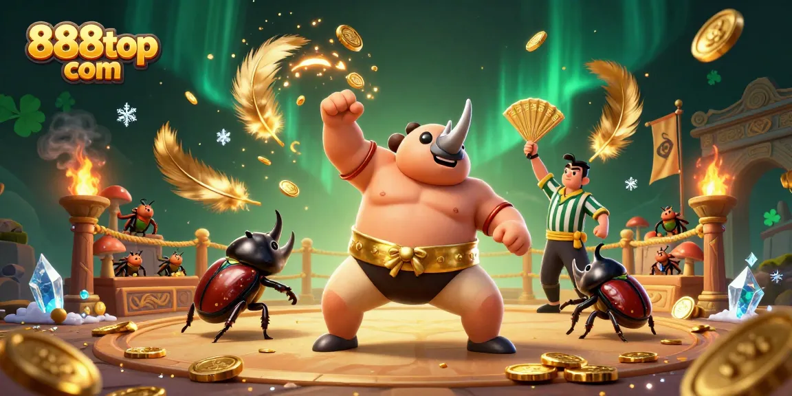 Experience thrilling moments with 888top com as a beetle champ stomps for gold in casino arena.