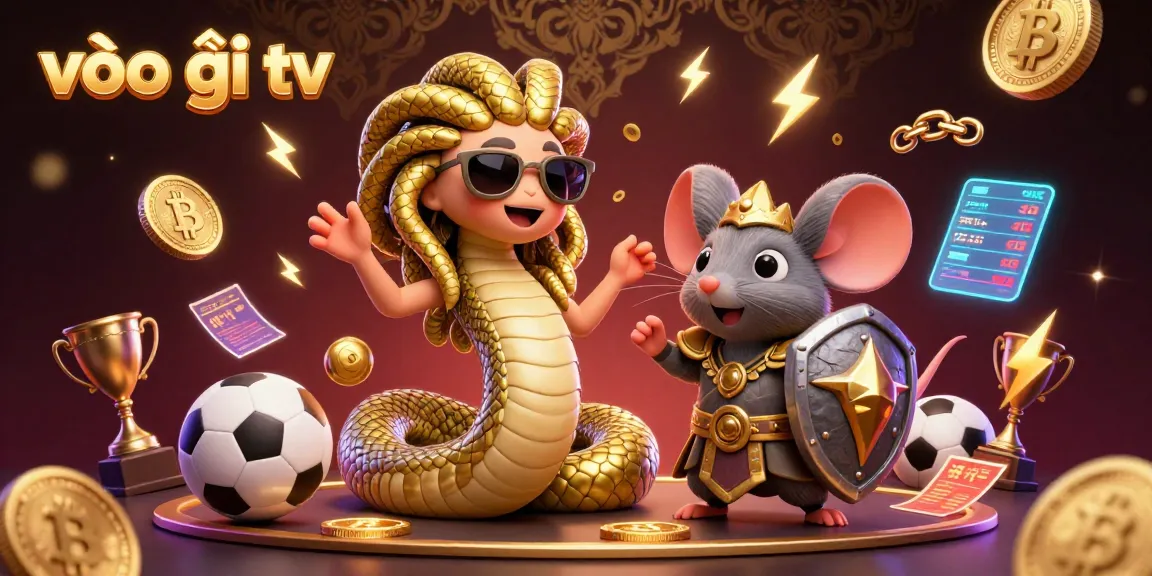 Experience sports betting excitement at vào lưới tv with colorful cartoon characters amidst dynamic betting elements.
