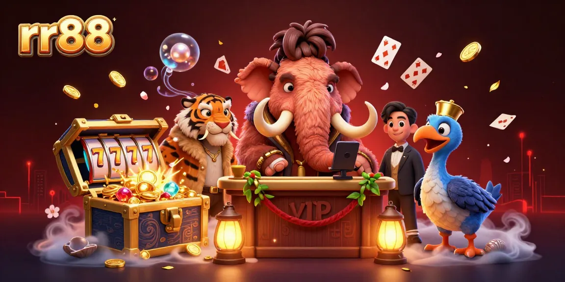 Experience thrilling gaming adventures at rr88 with vibrant casino characters and dynamic action.
