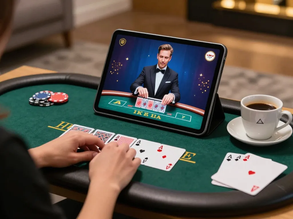 Experience live dealer blackjack at https://vu88.lol/ with a strategic online gaming setup