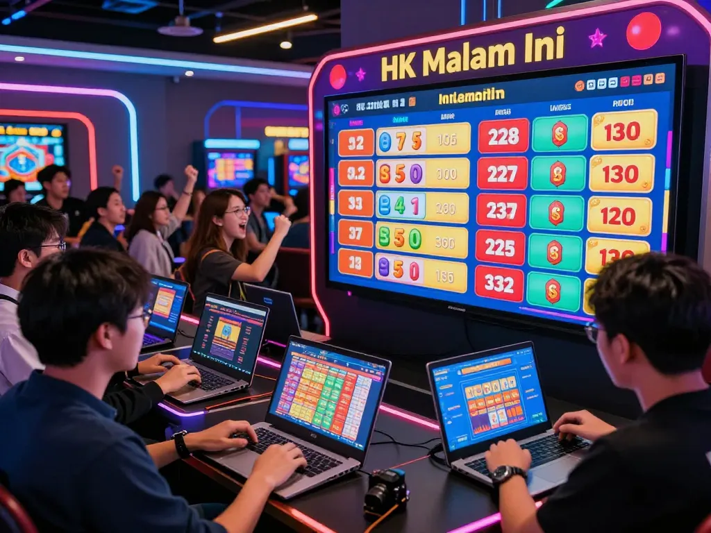 Live lottery results for HK Malam Ini displayed in an engaging online gaming environment, showcasing excitement and community.