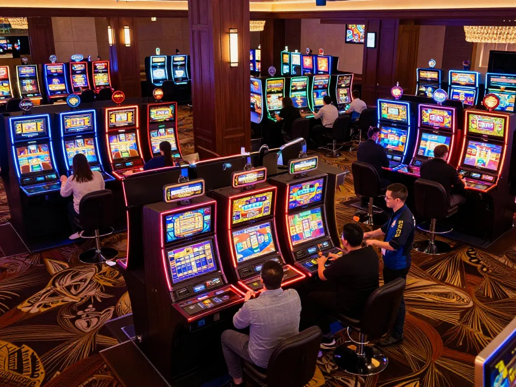 Experience thrilling gameplay with slot depo 3k at vibrant casino gaming floor.