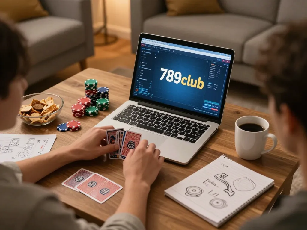 Engaging gameplay experience on 789club with a gamer at home optimizing their strategies.