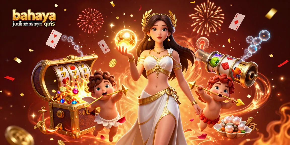 Enjoy the excitement of gambling responsibly with bahaya judi online dengan pembayaran qris illustration showcasing vibrant casino elements.
