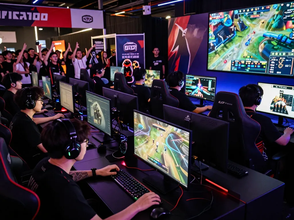 KPK100 esports tournament showcasing intense gameplay and a vibrant gaming community atmosphere