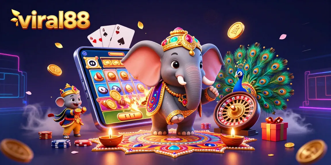 Spin and win with viral88's colorful slot game featuring vivid characters and elements.