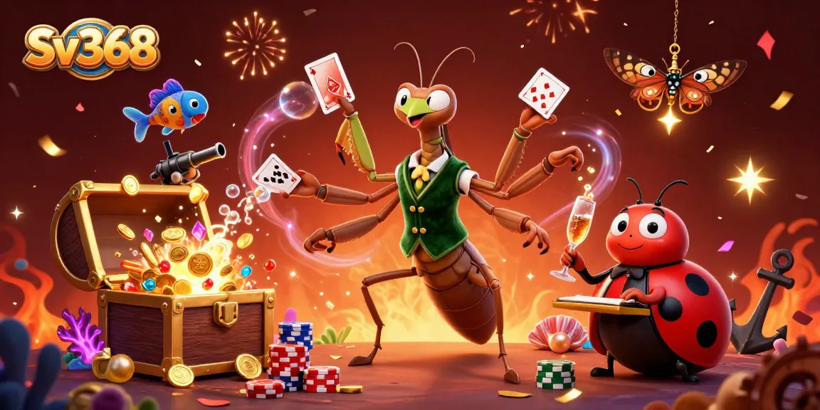 Experience thrilling gameplay at Sv368 with vibrant casino activities and immersive characters engaging in action.
