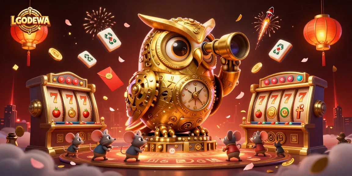 Engage in vibrant gaming action at LGODEWA with 3D characters and colorful casino elements.