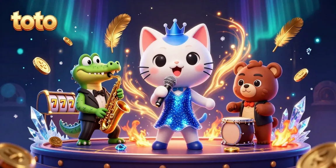 Spin and win at the vibrant casino featuring toto with vibrant characters and engaging game elements.