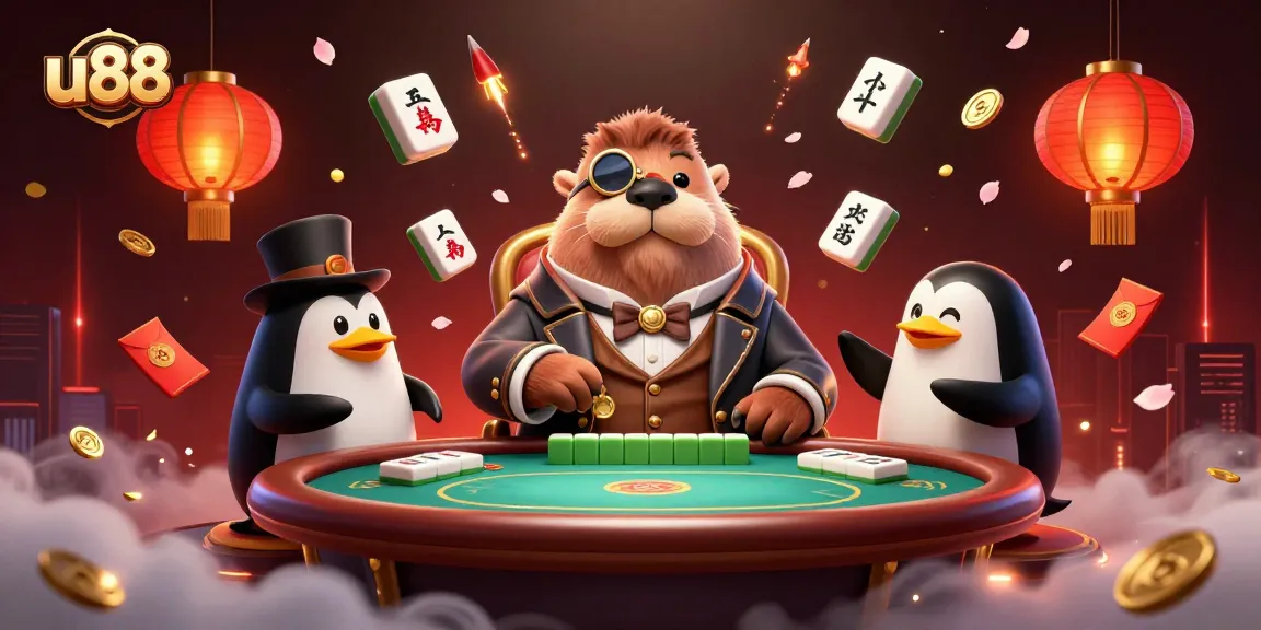 Experience thrilling poker action with u88, featuring a walrus, penguin dealer, and bluffing pufferfish.
